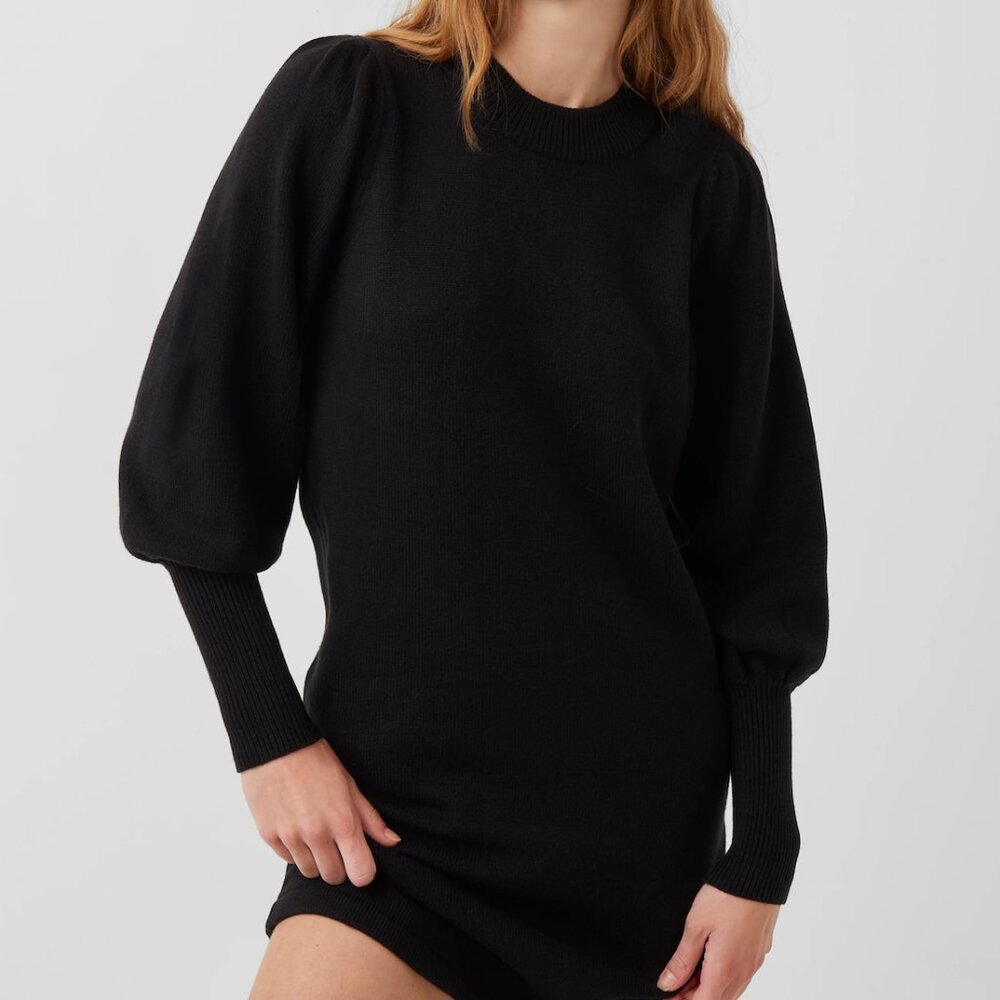 French Connection Sweater Dress, Black, Small